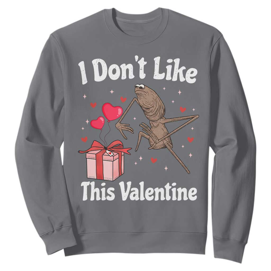 Marcus The Worm Meme Sweatshirt Funny Anti Valentines Day Sarcastic TS14 Charcoal Print Your Wear