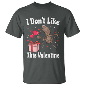 Marcus The Worm Meme T Shirt Funny Anti Valentines Day Sarcastic TS14 Dark Heather Print Your Wear