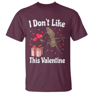 Marcus The Worm Meme T Shirt Funny Anti Valentines Day Sarcastic TS14 Maroon Print Your Wear