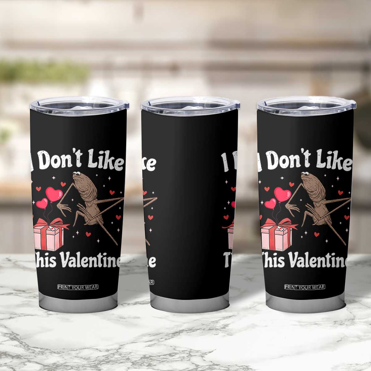 Marcus The Worm Meme Tumbler Cup Funny Anti Valentines Day Sarcastic TS14 Print Your Wear