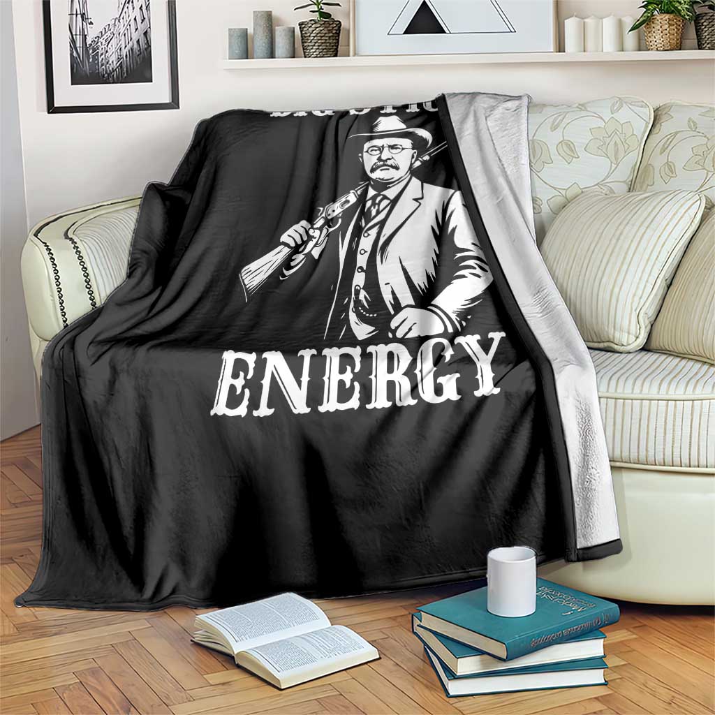 Funny Teddy Roosevelt Throw Blanket Big Stick Energy President TS14 Print Your Wear