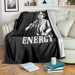 Funny Teddy Roosevelt Throw Blanket Big Stick Energy President TS14 Print Your Wear