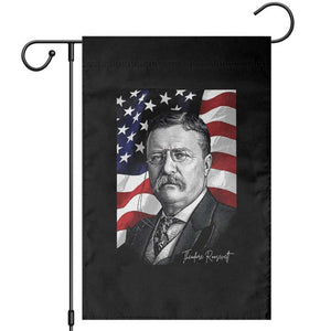 Theodore Roosevelt Patriotic American Flag President Garden Flag TS14 Black Print Your Wear