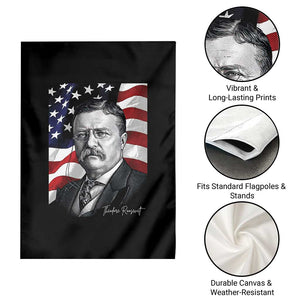 Theodore Roosevelt Patriotic American Flag President Garden Flag TS14 Print Your Wear