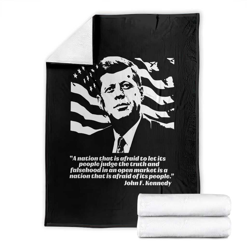 Theodore Roosevelt Quote Throw Blanket Patriotic American Flag Presidents Day TS14 Black Print Your Wear