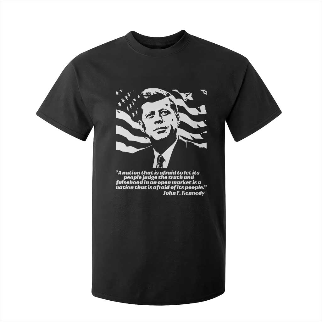 Theodore Roosevelt Quote T Shirt For Kid Patriotic American Flag Presidents Day TS14 Black Print Your Wear