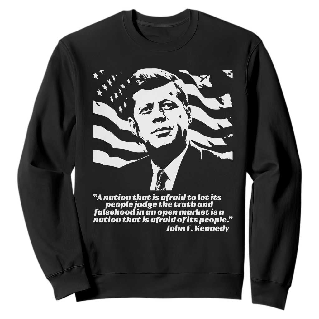 Theodore Roosevelt Quote Sweatshirt Patriotic American Flag Presidents Day TS14 Black Print Your Wear