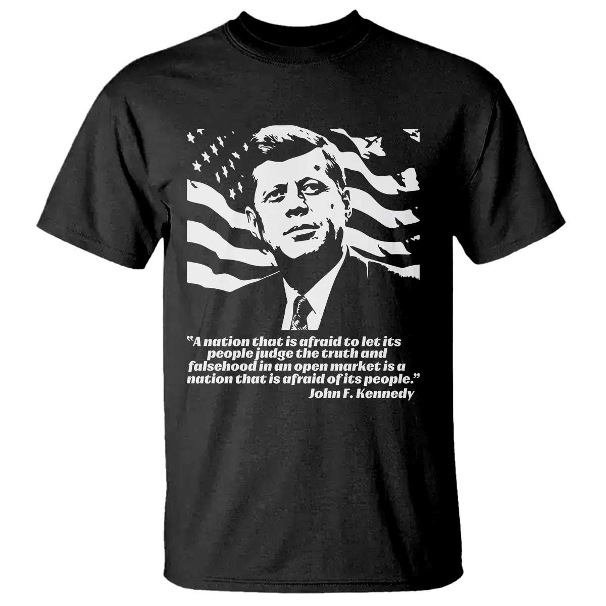 Theodore Roosevelt Quote T Shirt Patriotic American Flag Presidents Day TS14 Black Print Your Wear