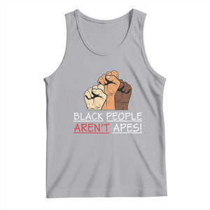 Black People Aren't Apes Tank Top Anti-Racist Statement TS14 Athletic Heather Print Your Wear