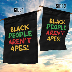 Black People Aren't Apes Garden Flag Anti Racist Protest TS14 Print Your Wear