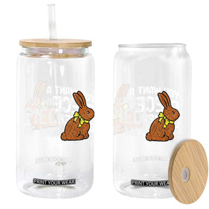 You Want A Piece Of Me Glass Can Funny Easter Chocolate Bunny TS14 Print Your Wear