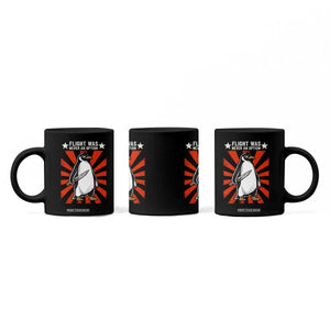 Flight was Never an Option Coffee Mug Funny Penguin Knife Sarcastic TS14 Print Your Wear