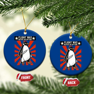 Flight was Never an Option Ceramic Ornament Funny Penguin Knife Sarcastic TS14 1pc Blue Print Your Wear