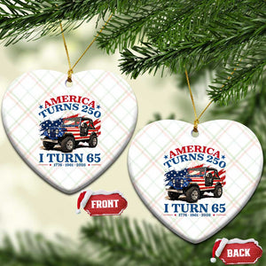 America Turns 250 I Turn 65 1961 65th Birthday Ceramic Ornament Compact Classic Off-road SUV TS14 Print Your Wear