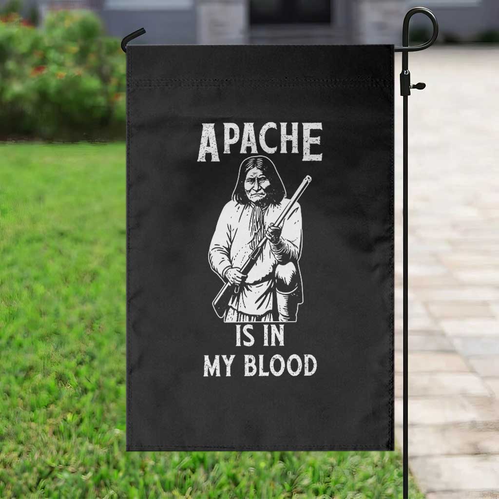 Native American Garden Flag Apache Is In My Blood TS14 Print Your Wear