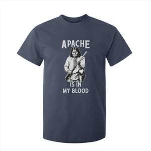 Native American T Shirt For Kid Apache Is In My Blood TS14 Navy Print Your Wear