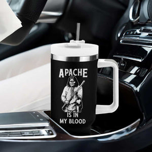 Native American Tumbler With Handle Apache Is In My Blood TS14 Print Your Wear