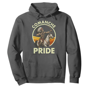 Native American Comanche Pride Indigenous People Day Hoodie TS14 Dark Heather Print Your Wear