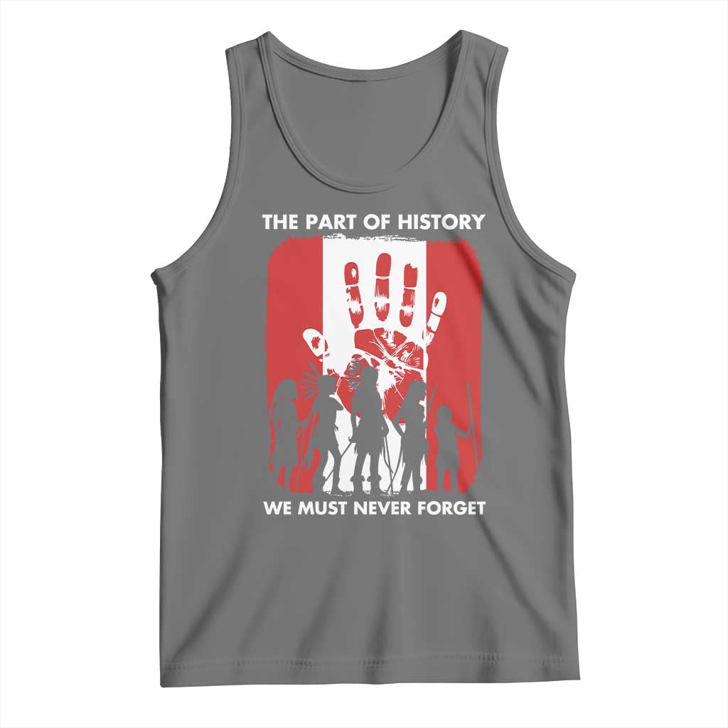 Native American Child Idian Tank Top The Part Of History We Must Never Forget TS14 Black Heather Print Your Wear