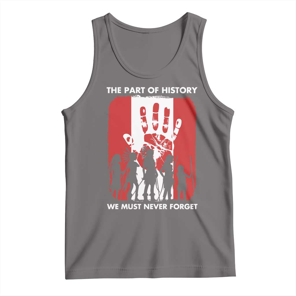 Native American Child Idian Tank Top The Part Of History We Must Never Forget TS14 Deep Heather Print Your Wear
