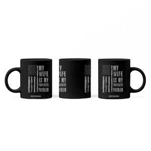My Wife is My Favorite Problem Coffee Mug Funny Sarcastic Wife American Flag TS14 Print Your Wear
