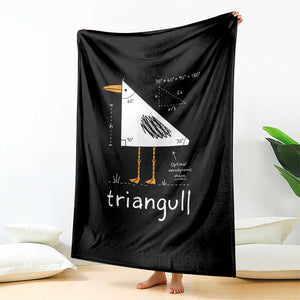Triangull Triangle Seagull Bird Pun Throw Blanket Funny Math Teacher Joke Humor TS14 Print Your Wear