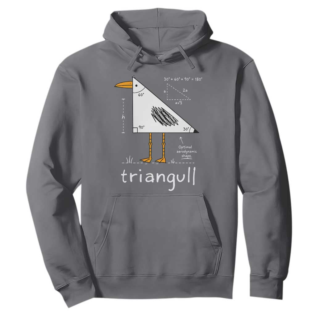 Triangull Triangle Seagull Bird Pun Hoodie Funny Math Teacher Joke Humor TS14 Charcoal Print Your Wear
