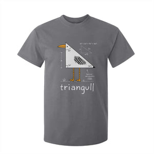 Triangull Triangle Seagull Bird Pun T Shirt For Kid Funny Math Teacher Joke Humor TS14 Charcoal Print Your Wear