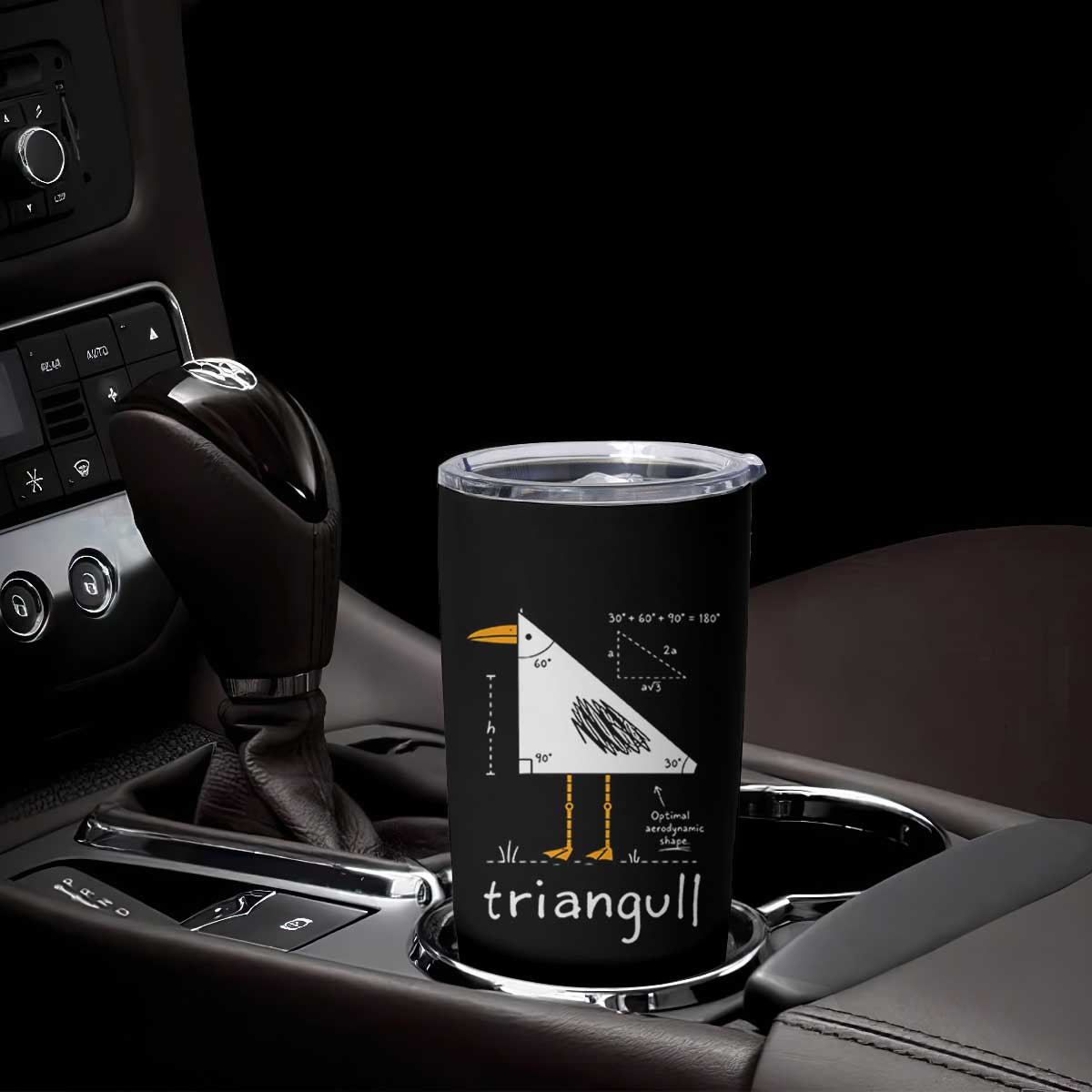 Triangull Triangle Seagull Bird Pun Tumbler Cup Funny Math Teacher Joke Humor TS14 Print Your Wear