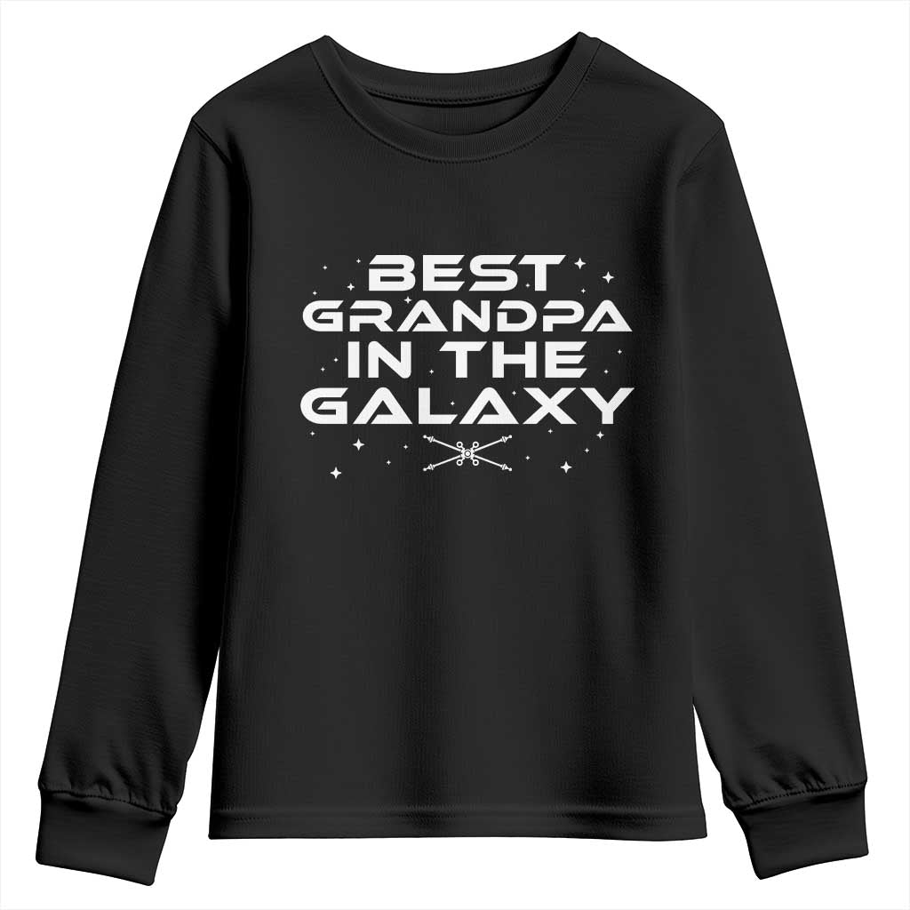 Best Grandpa in the Galaxy Youth Sweatshirt Funny Grandpa Gifts