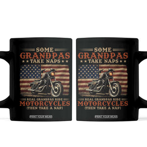 Some Grandpas Take Naps Real Grandpas Ride Motorcycles Coffee Mug Funny Grandpa Biker Gift