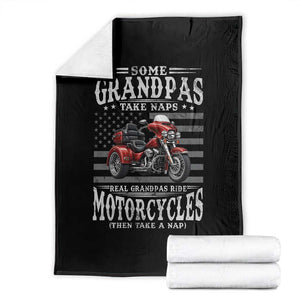 Some Grandpas Take Naps Real Grandpas Ride Motorcycles Throw Blanket Three Wheels Motorcycle Trike