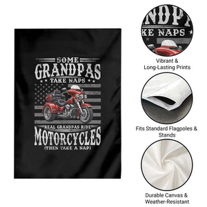 Some Grandpas Take Naps Real Grandpas Ride Motorcycles Garden Flag Three Wheels Motorcycle Trike