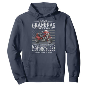 Some Grandpas Take Naps Real Grandpas Ride Motorcycles Hoodie Three Wheels Motorcycle Trike