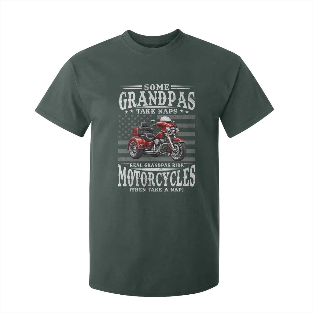 Some Grandpas Take Naps Real Grandpas Ride Motorcycles T Shirt For Kid Three Wheels Motorcycle Trike