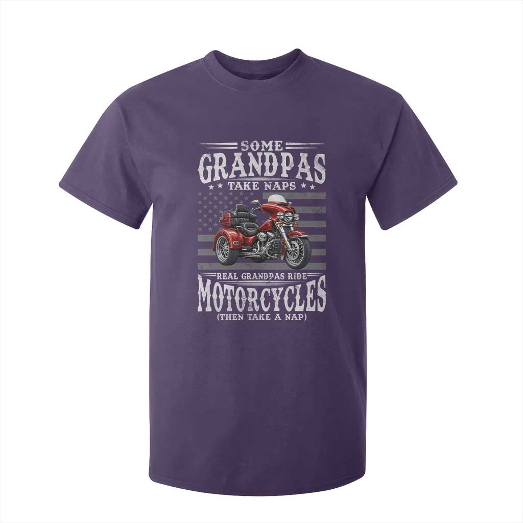 Some Grandpas Take Naps Real Grandpas Ride Motorcycles T Shirt For Kid Three Wheels Motorcycle Trike