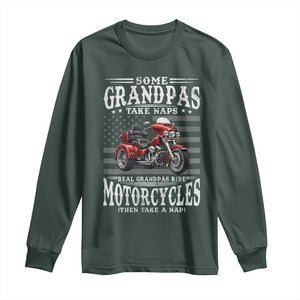 Some Grandpas Take Naps Real Grandpas Ride Motorcycles Long Sleeve Shirt Three Wheels Motorcycle Trike