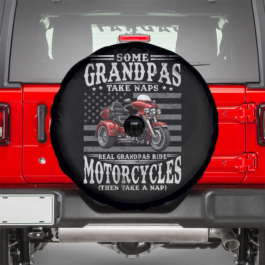 Some Grandpas Take Naps Real Grandpas Ride Motorcycles Spare Tire Cover Three Wheels Motorcycle Trike
