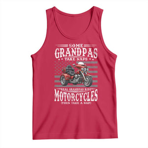 Some Grandpas Take Naps Real Grandpas Ride Motorcycles Tank Top Three Wheels Motorcycle Trike