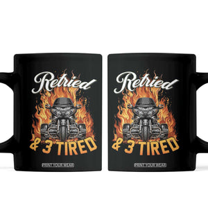 Retired Grandpa Biker Three Wheeled Motorcycle Trike Coffee Mug