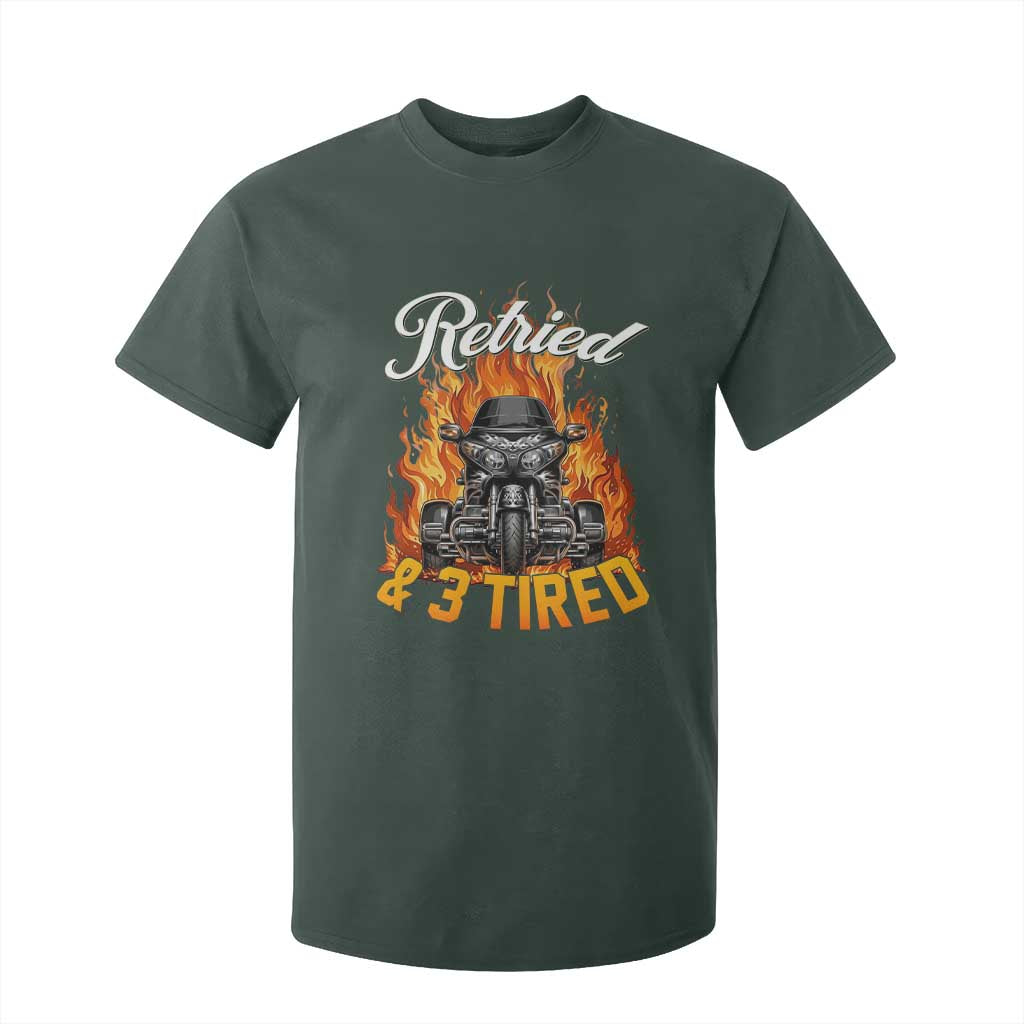 Retired Grandpa Biker Three Wheeled Motorcycle Trike T Shirt For Kid