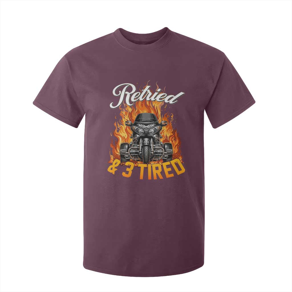Retired Grandpa Biker Three Wheeled Motorcycle Trike T Shirt For Kid