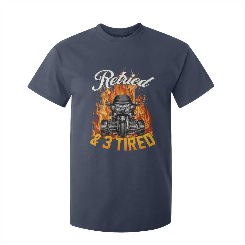 Retired Grandpa Biker Three Wheeled Motorcycle Trike T Shirt For Kid