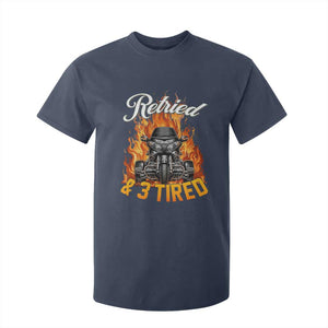 Retired Grandpa Biker Three Wheeled Motorcycle Trike T Shirt For Kid