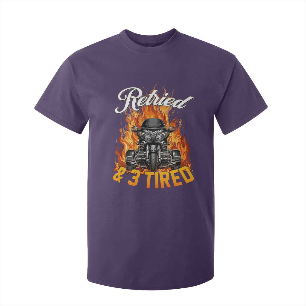 Retired Grandpa Biker Three Wheeled Motorcycle Trike T Shirt For Kid