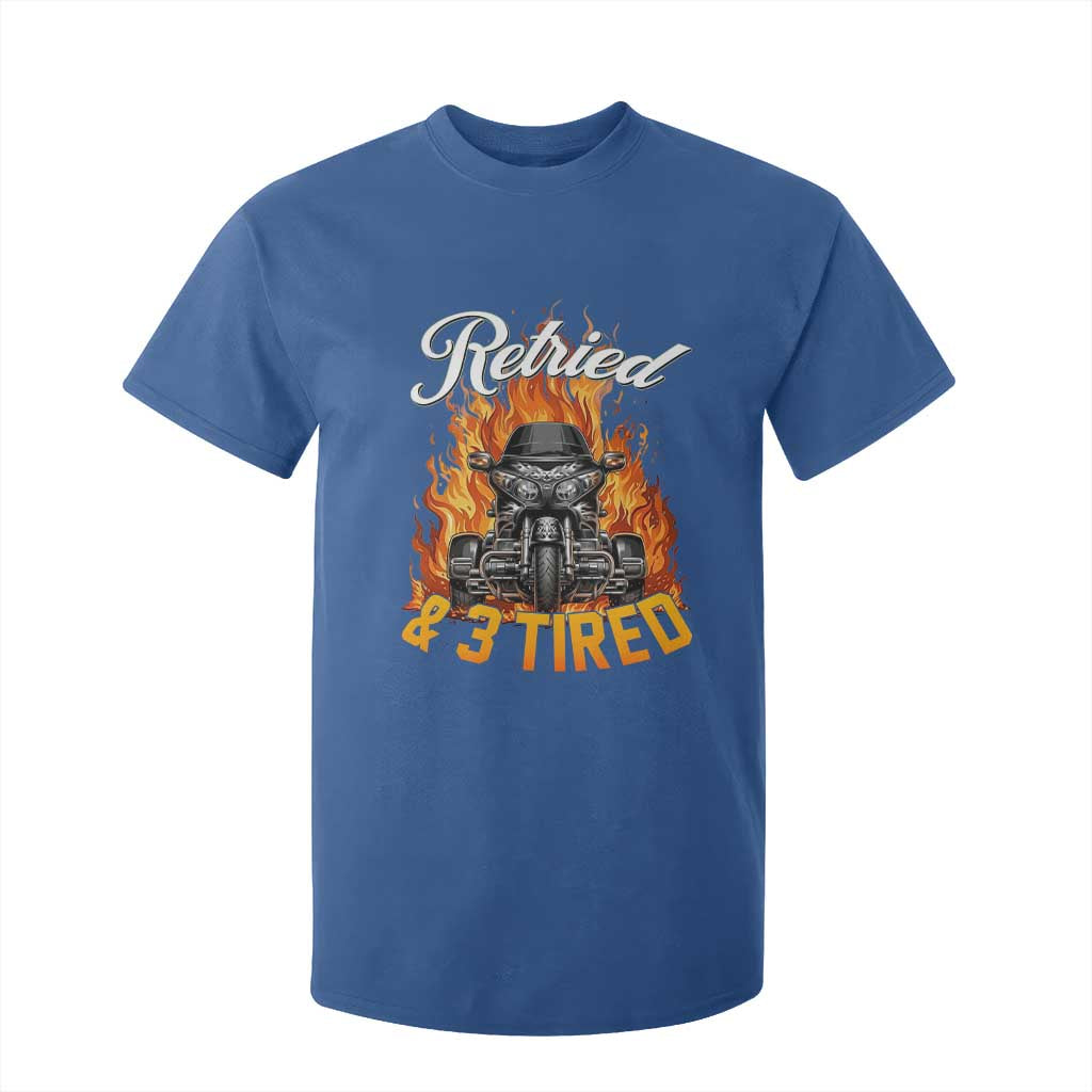 Retired Grandpa Biker Three Wheeled Motorcycle Trike T Shirt For Kid