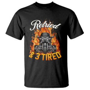 Retired Grandpa Biker Three Wheeled Motorcycle Trike T Shirt