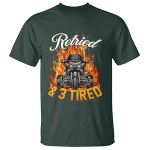 Retired Grandpa Biker Three Wheeled Motorcycle Trike T Shirt