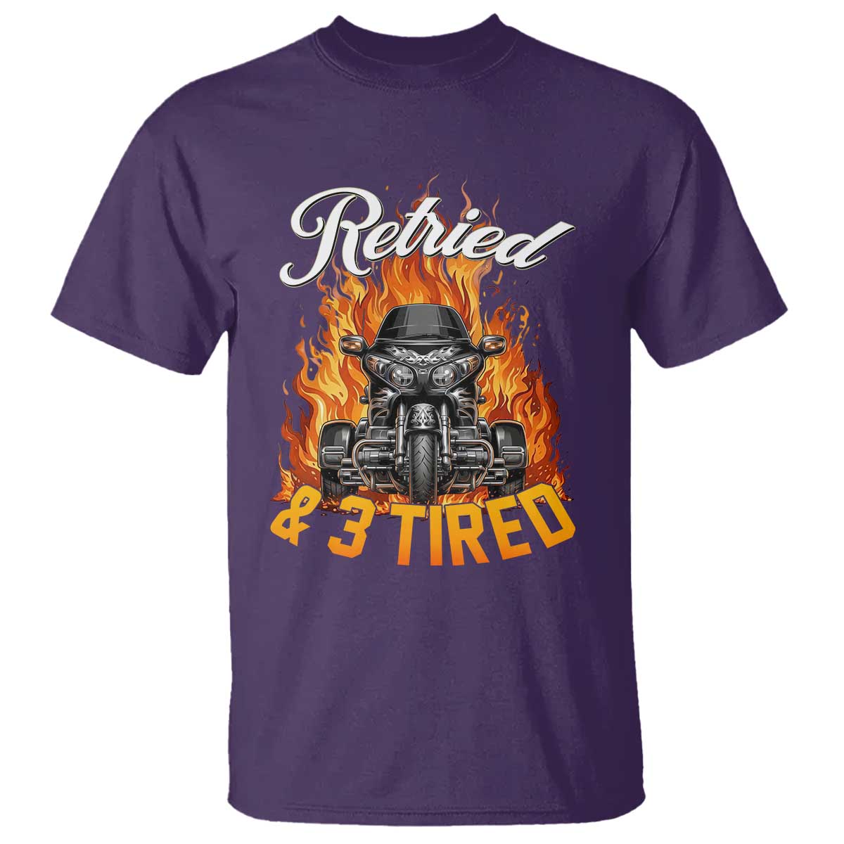 Retired Grandpa Biker Three Wheeled Motorcycle Trike T Shirt