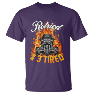 Retired Grandpa Biker Three Wheeled Motorcycle Trike T Shirt